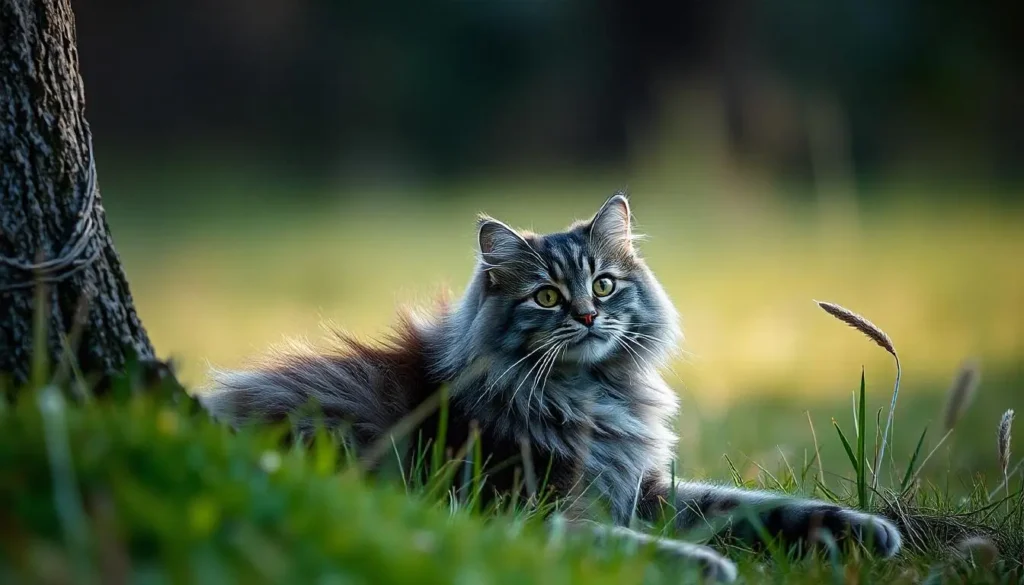 blue maine coon cat