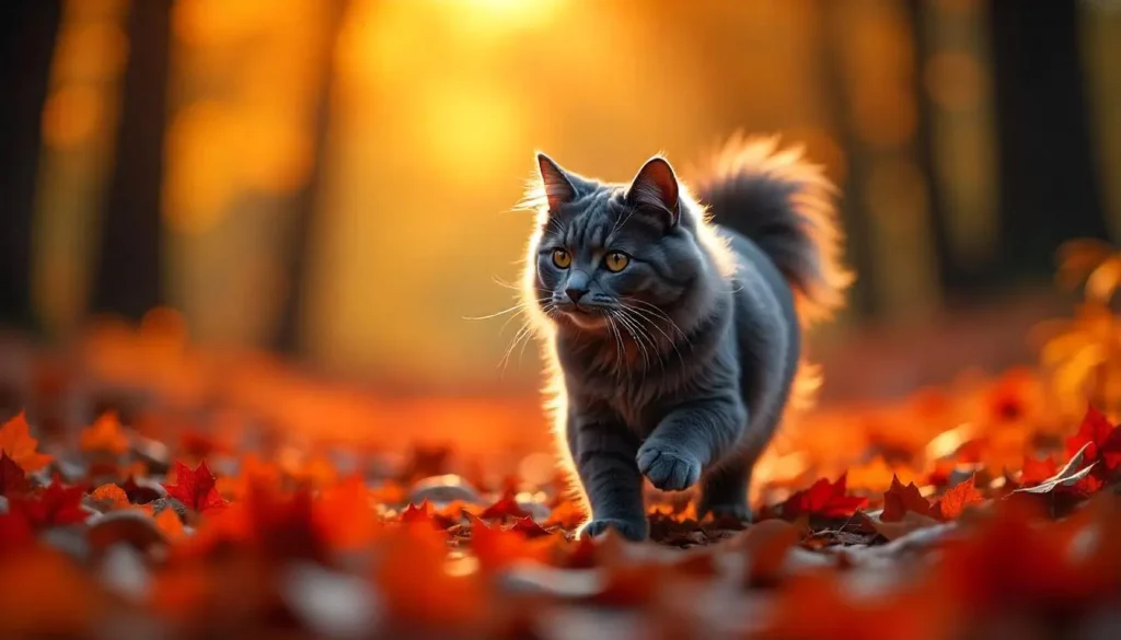 blue maine coon cat